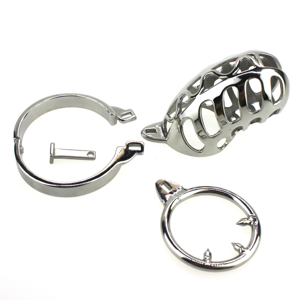 (image for) Male Chastity Device Lock Stainless Steel Cock Cage