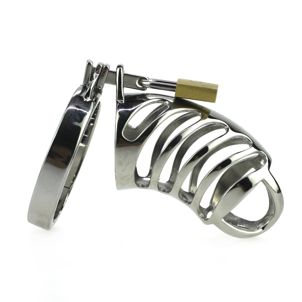 (image for) Metal Male CB Restraint device Penis Chastity Cage