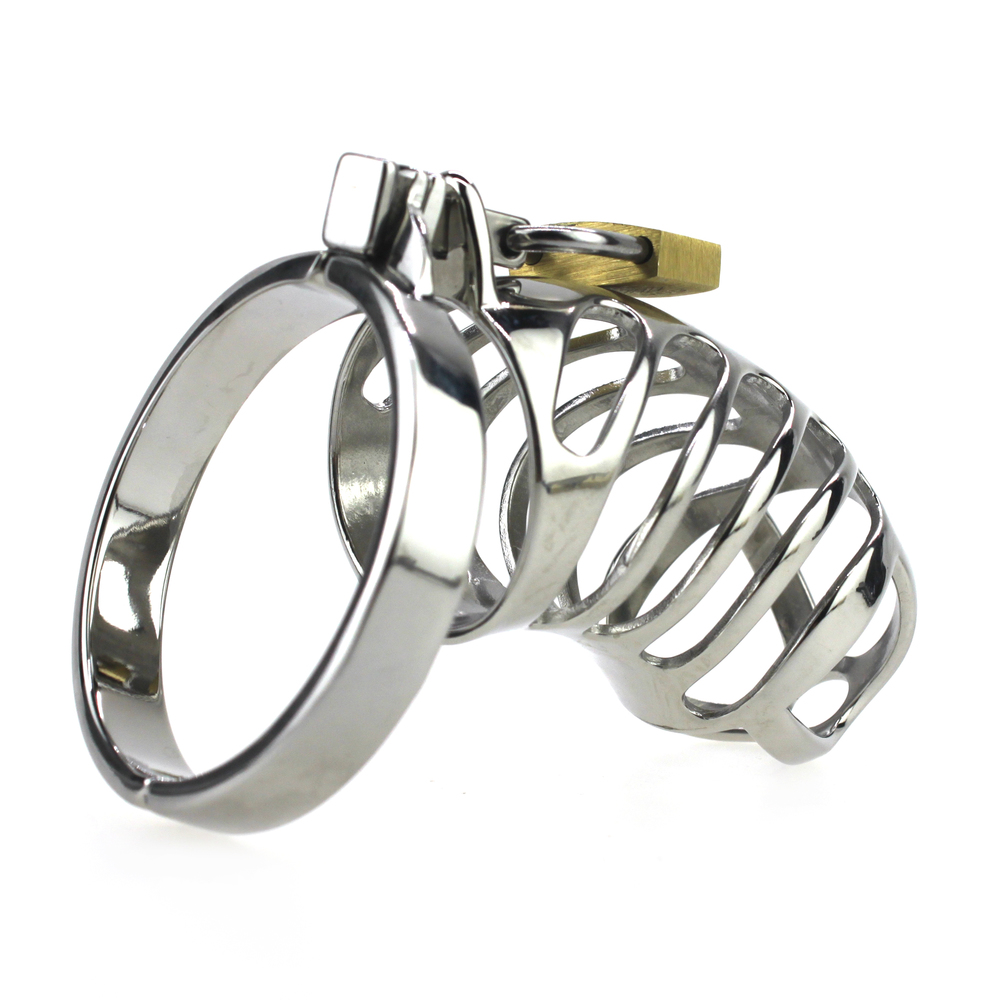 (image for) Metal Male CB Restraint device Penis Chastity Cage