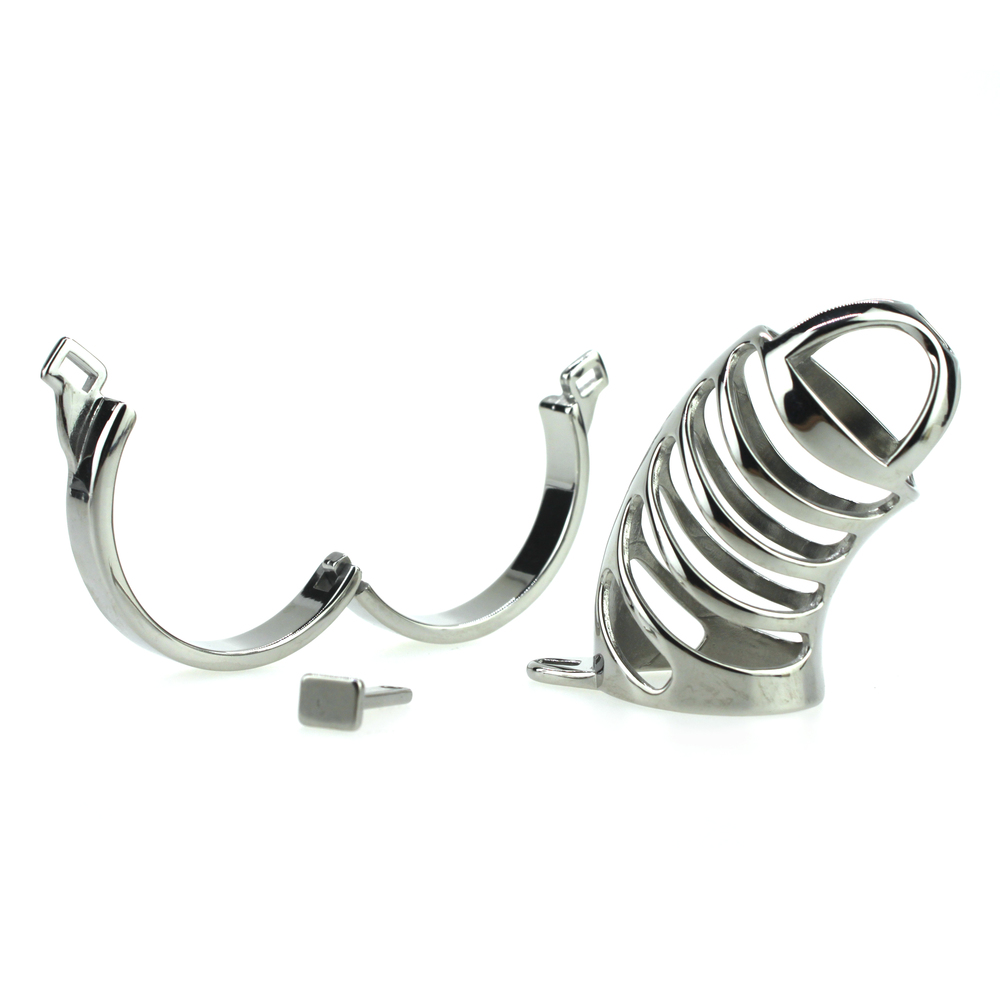 (image for) Metal Male CB Restraint device Penis Chastity Cage