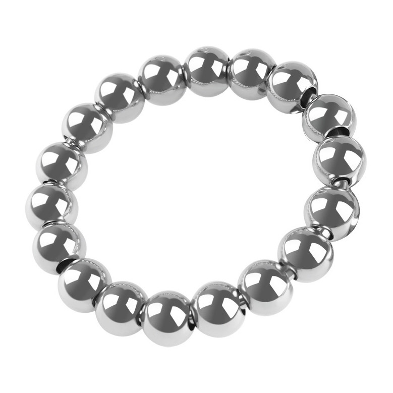 (image for) Meridian Stainless Steel Beaded Cock Rings