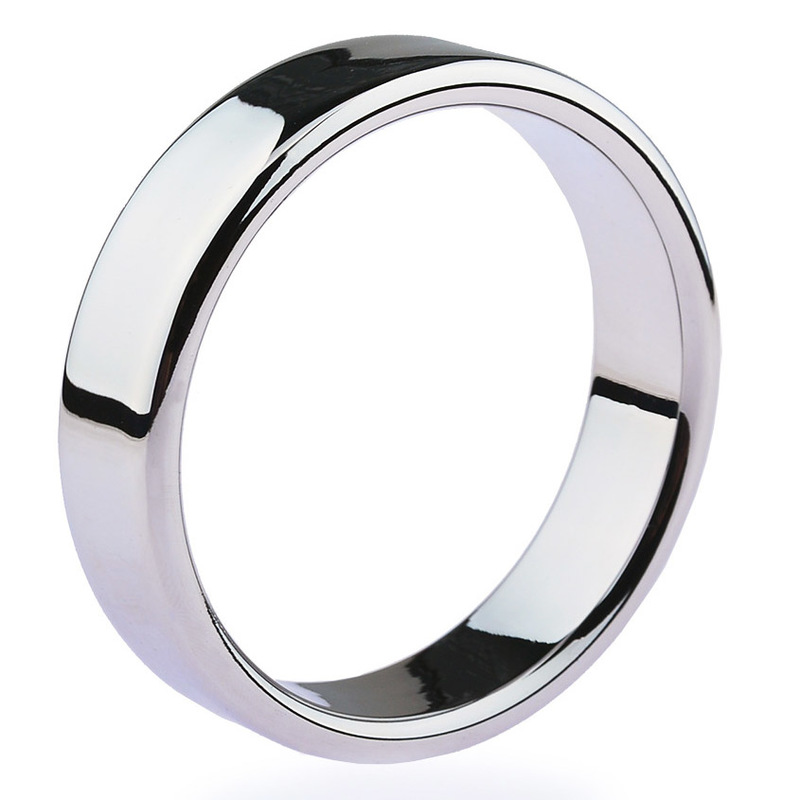 (image for) Chrome Stainless Steel Cock Ring - 1.2cm Height
