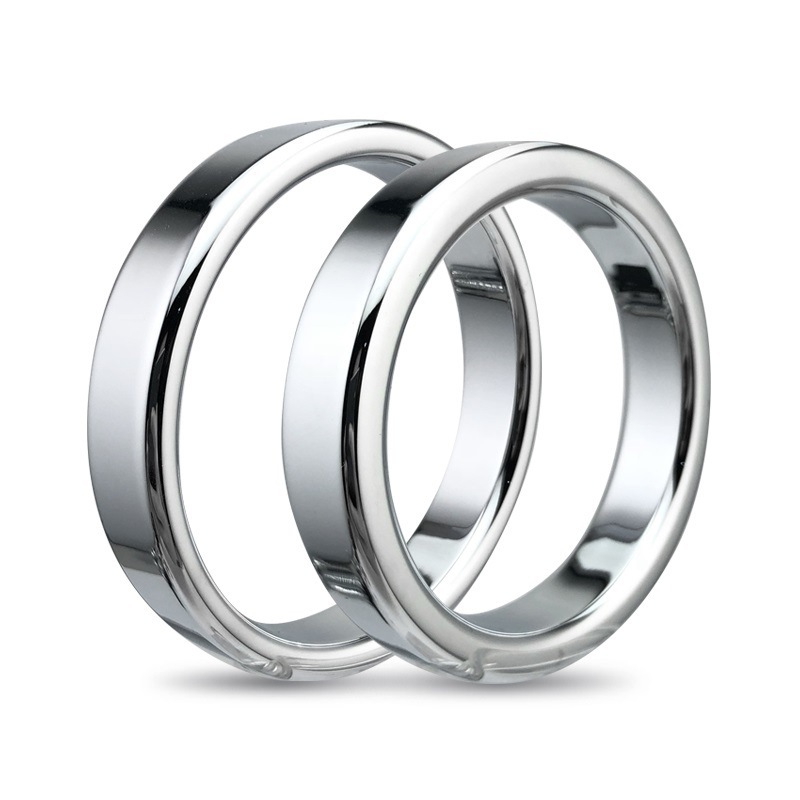 (image for) Chrome Stainless Steel Cock Ring - 1.2cm Height