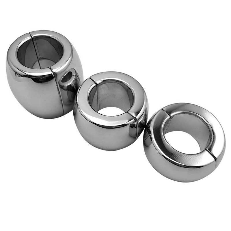 (image for) Heavy Bondage Stainless Steel Ball Stretching -Magnetic