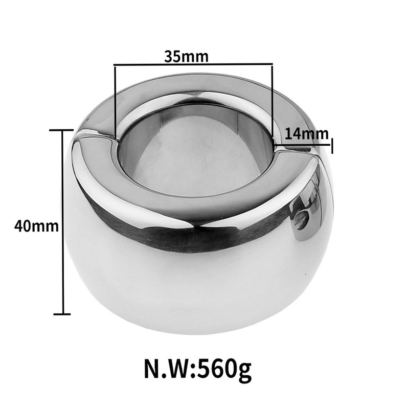 (image for) Heavy Bondage Stainless Steel Ball Stretching -Magnetic