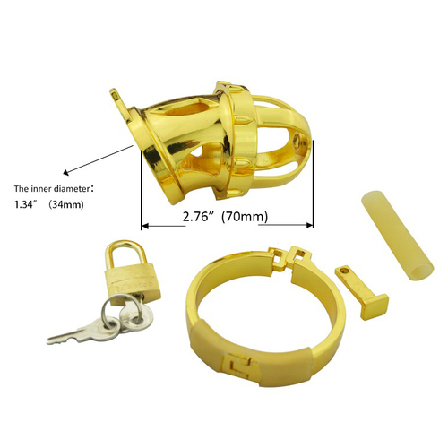 (image for) Gold Kinger Male Chastity Device