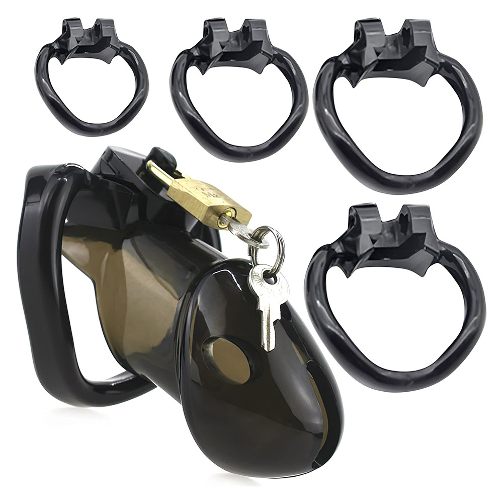 Rikers Locking Chastity Device - Black