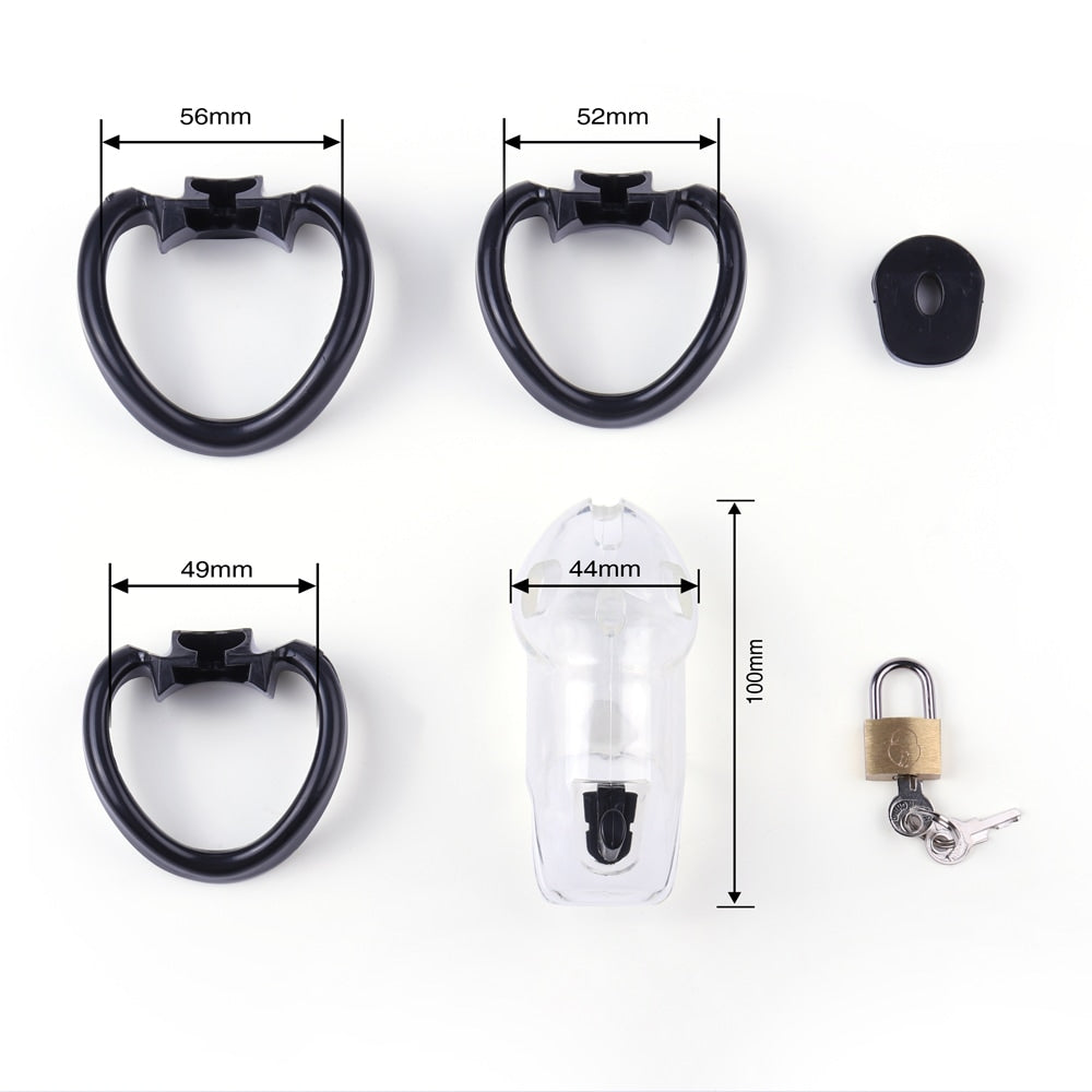 (image for) Rikers Locking Chastity Device - Transparen