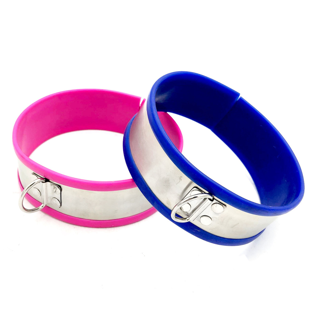 (image for) Rapture Steel Band Collar With Leash