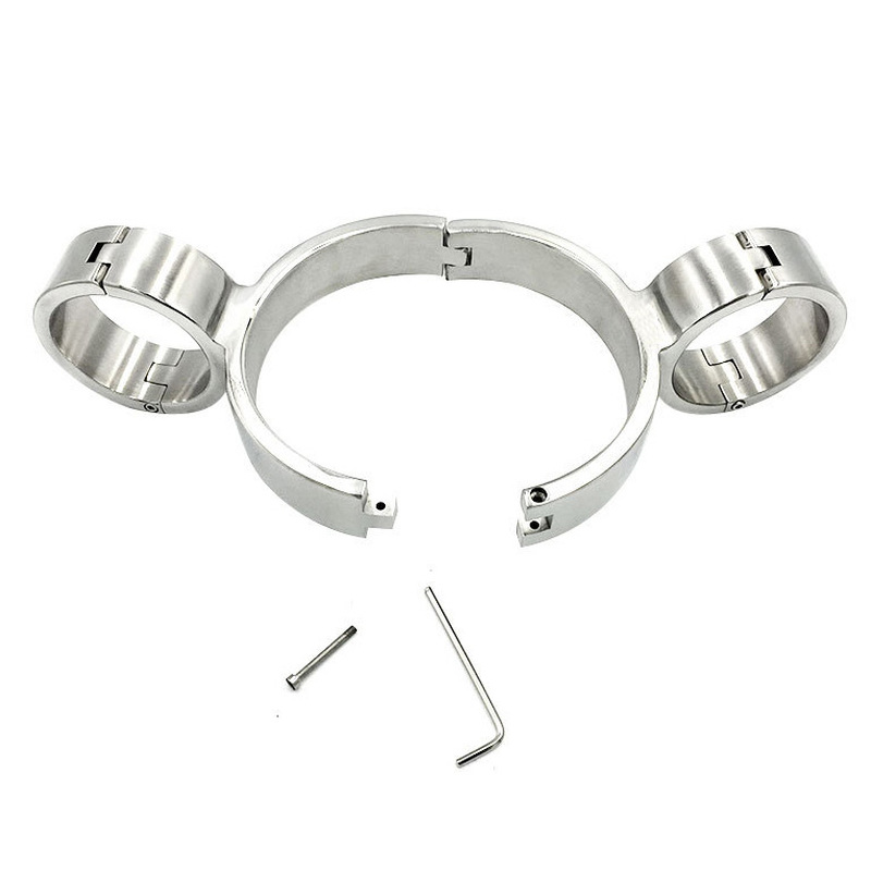 (image for) Heavy Duty Neck-Wrist Siamese Handcuffs