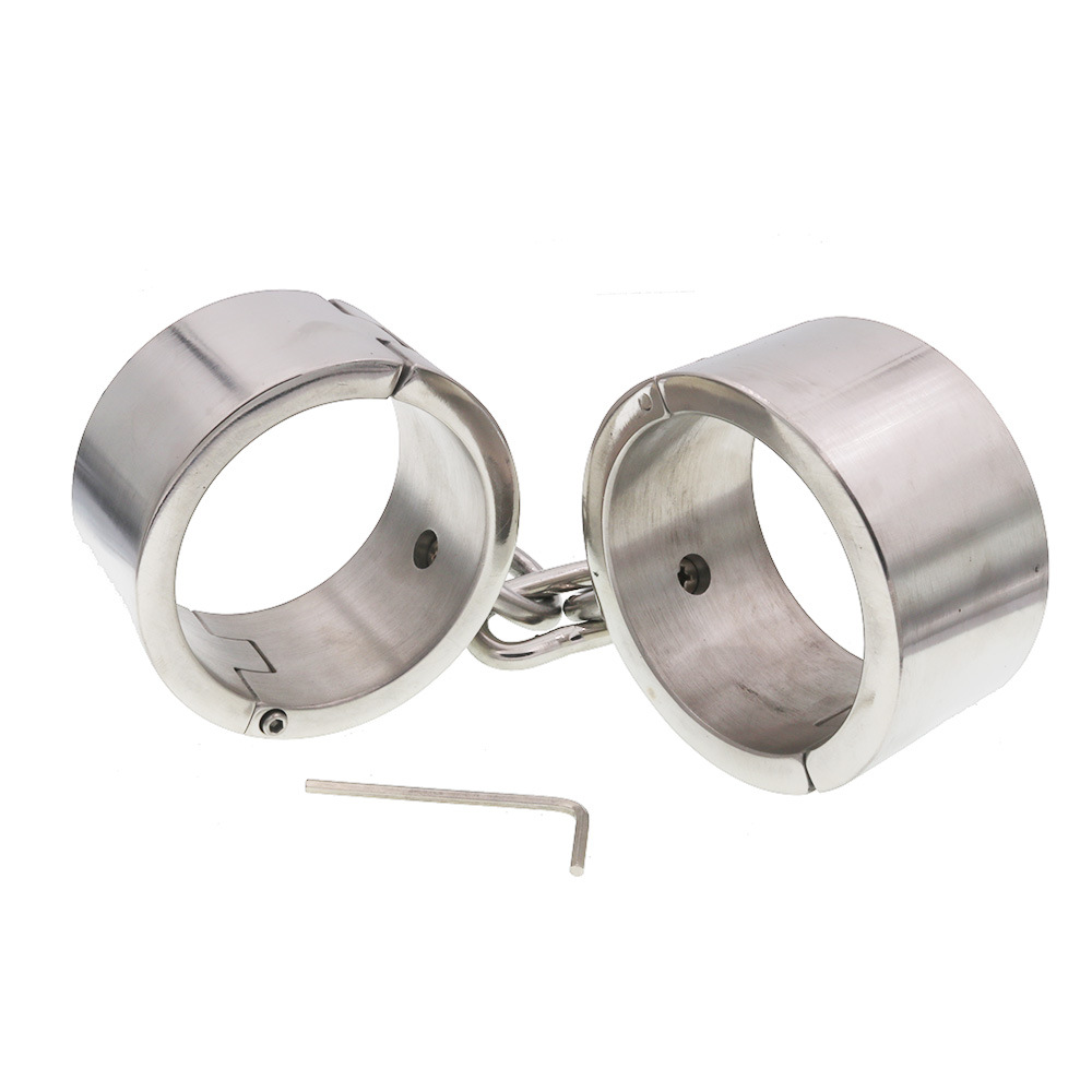 (image for) Bondage Stainless Steel Handcuffs For Male And Female