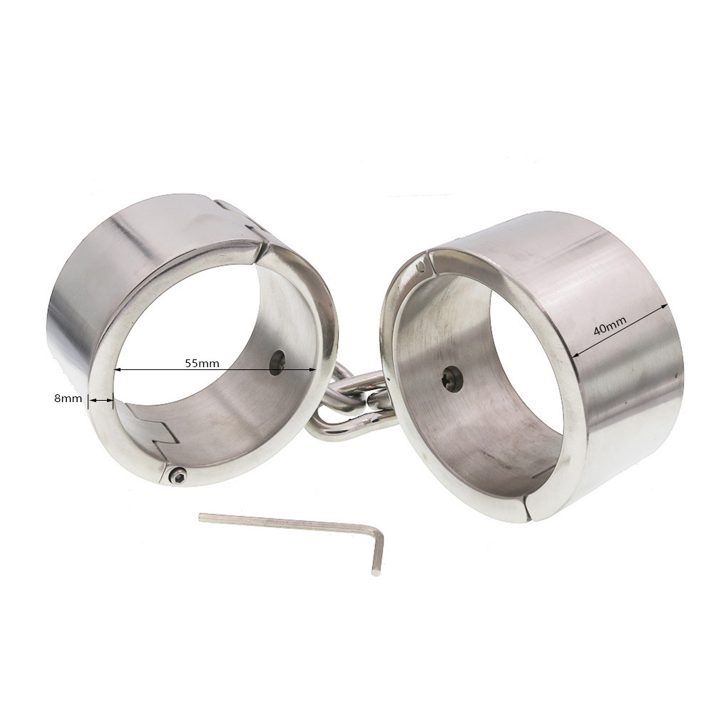 (image for) Bondage Stainless Steel Handcuffs For Male And Female