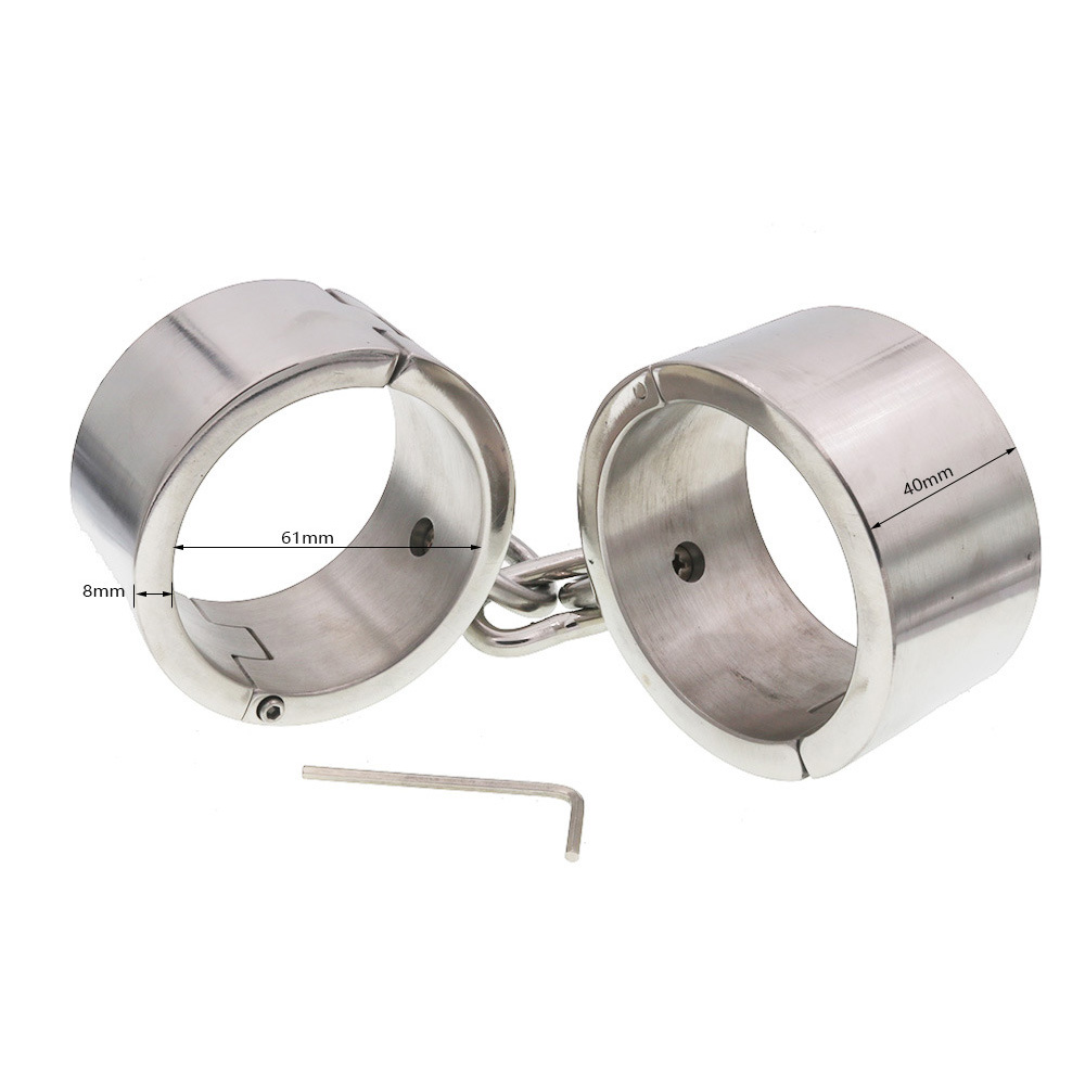 (image for) Bondage Stainless Steel Handcuffs For Male And Female