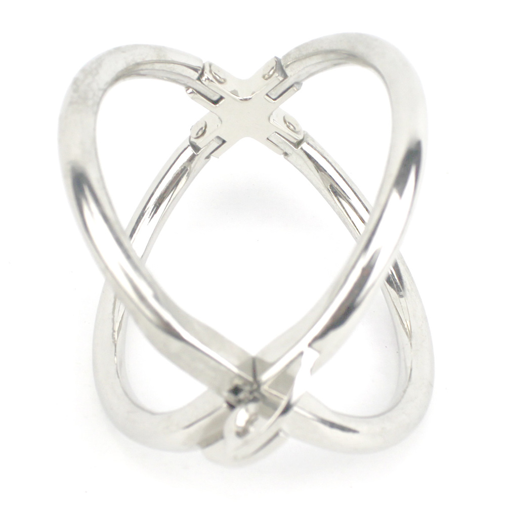 (image for) Ellipse Stainless Steel Cross Cuffs