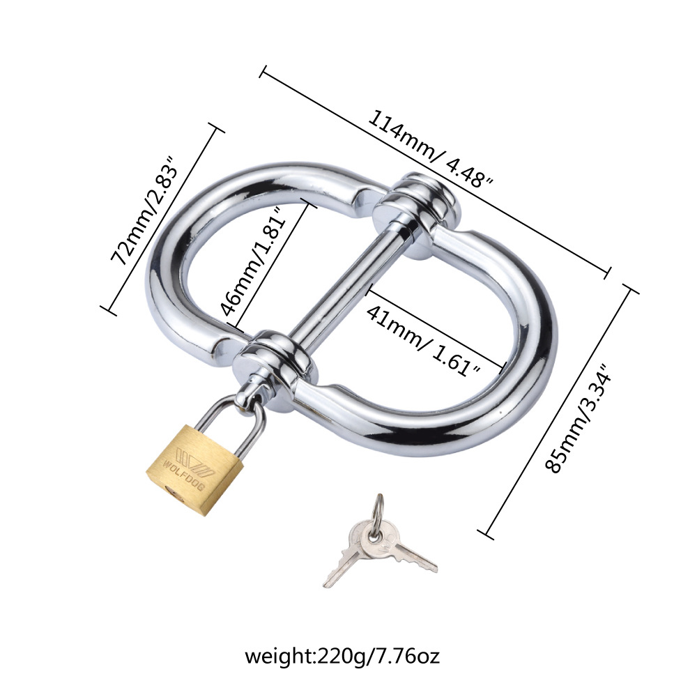 (image for) Handcuffs with Brass Lock