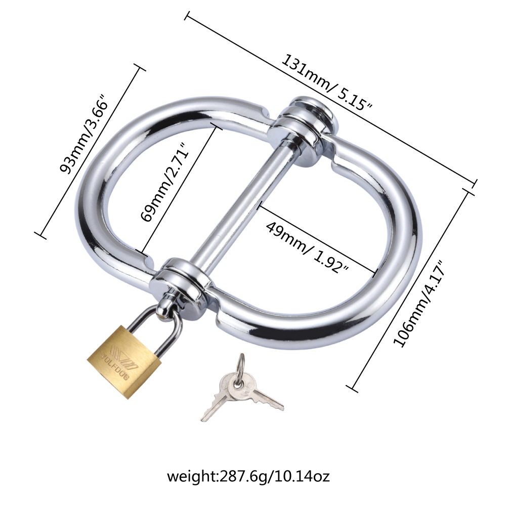 (image for) Handcuffs with Brass Lock