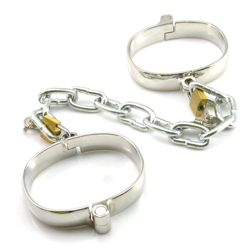 Unisex Luxury Dungeon Irons Cuffs With Chain