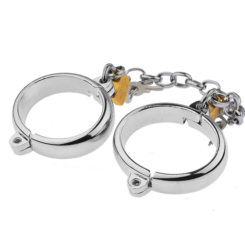 (image for) Unisex Luxury Dungeon Irons Cuffs With Chain