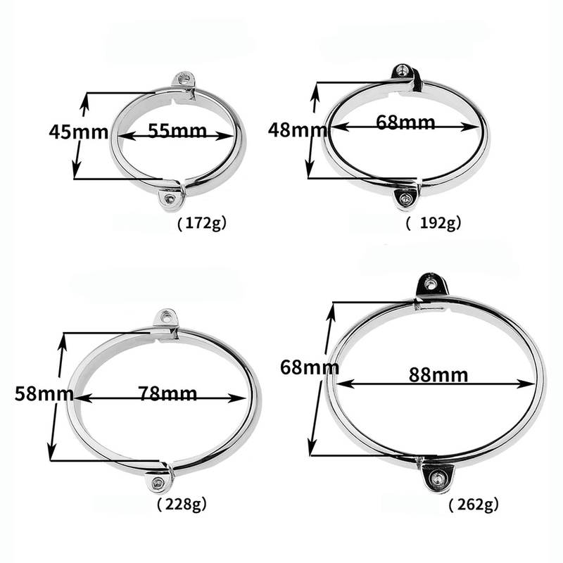 (image for) Unisex Luxury Dungeon Irons Cuffs With Chain