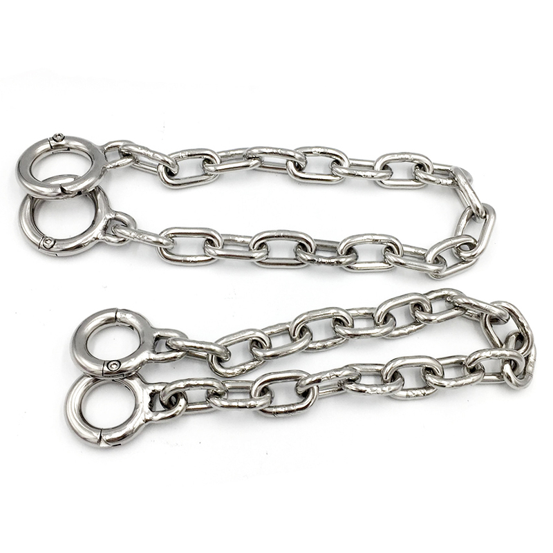 (image for) Stainless Steel Toe Cuffs With Chain