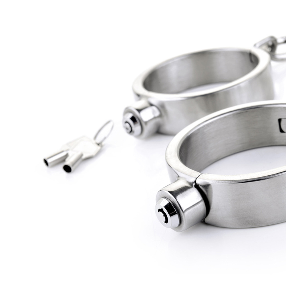 (image for) Press Lock Stainless Steel Wrist & Ankle Cuffs