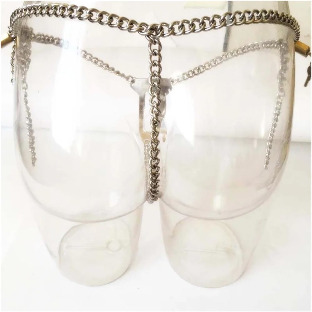 (image for) Locked Away in Chains Stainless Steel Female Chastity