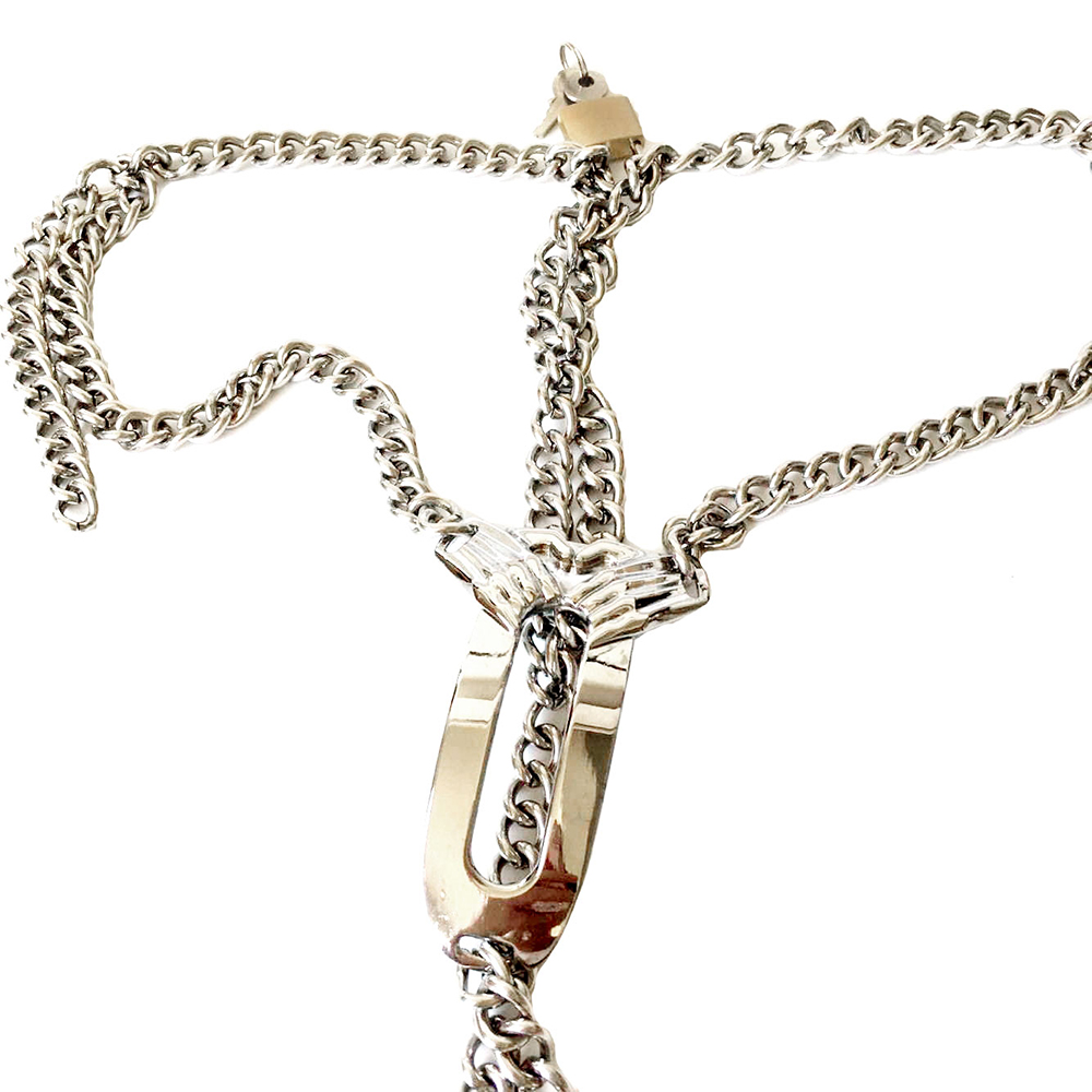 (image for) Locked Away in Chains Stainless Steel Female Chastity