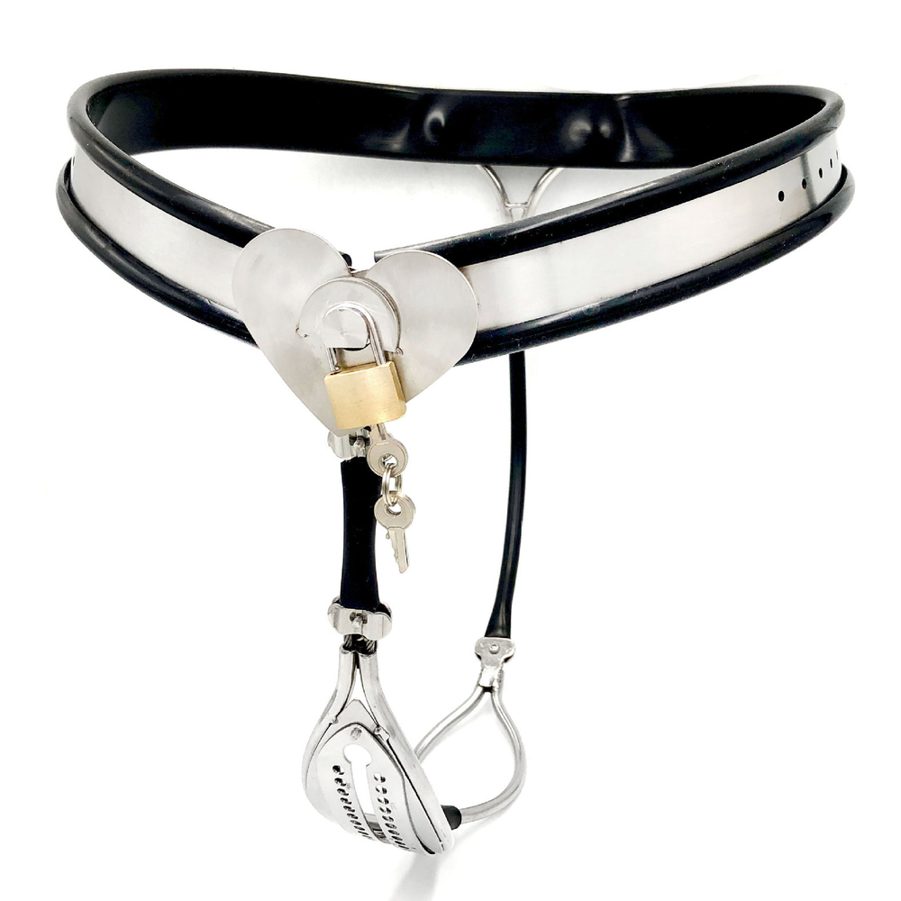 (image for) Invisible Lockable T-Back Chastity Panties with Hole