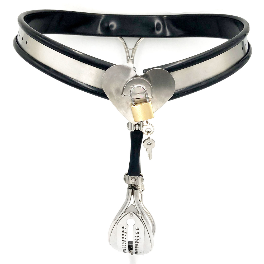 (image for) Invisible Lockable T-Back Chastity Panties with Hole