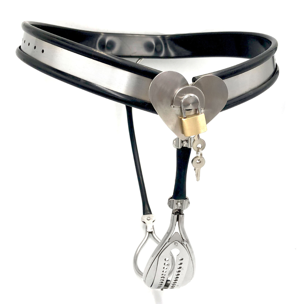 (image for) Invisible Lockable T-Back Chastity Panties with Hole