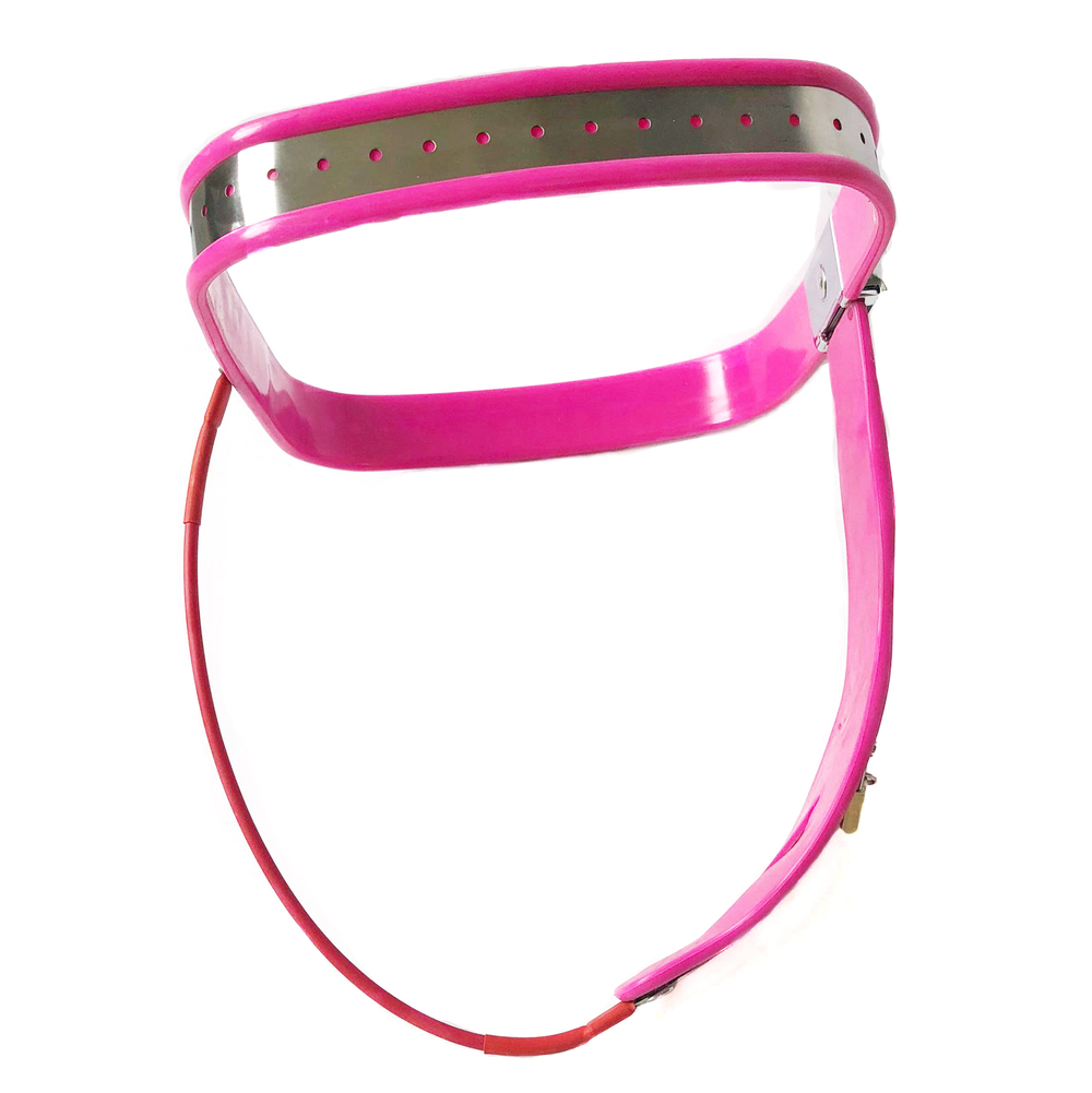 (image for) Curve-T Premium Female Chastity Belt with Locking Cover