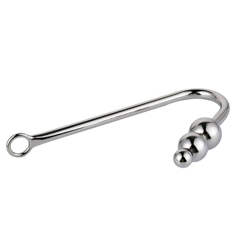 (image for) Three Ball Steel Anal Hook