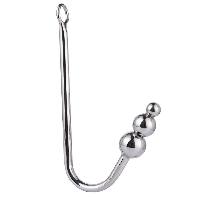 (image for) Three Ball Steel Anal Hook