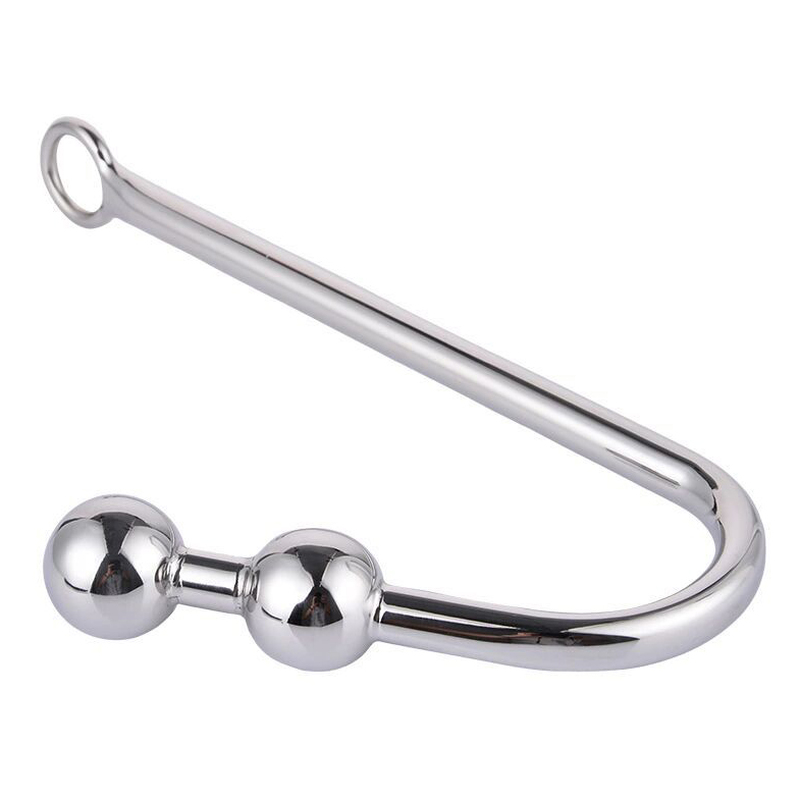 (image for) Double Ball Steel Anal Hook
