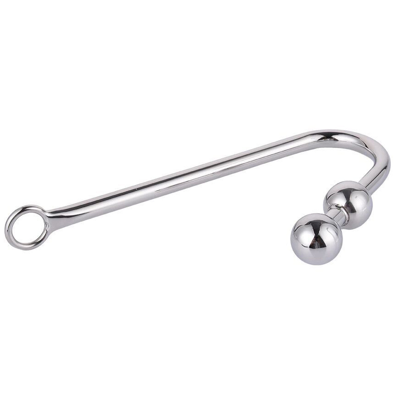 (image for) Double Ball Steel Anal Hook