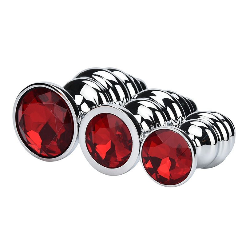 (image for) Thread Metal Plated Jeweled Butt Plug