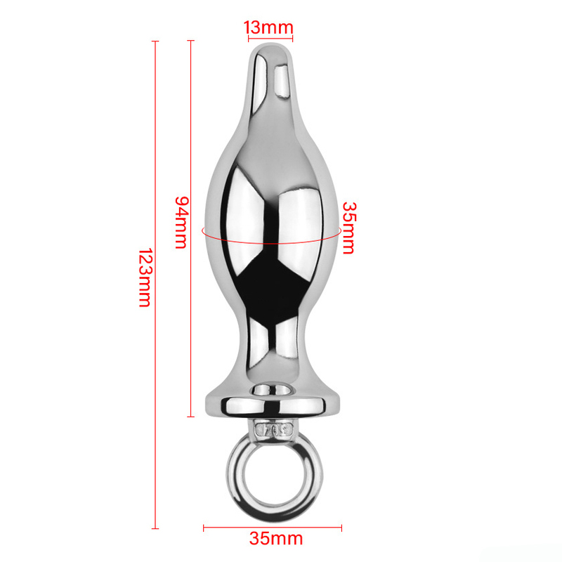 (image for) Aluminium Metal Solid Anal Plug - Silver