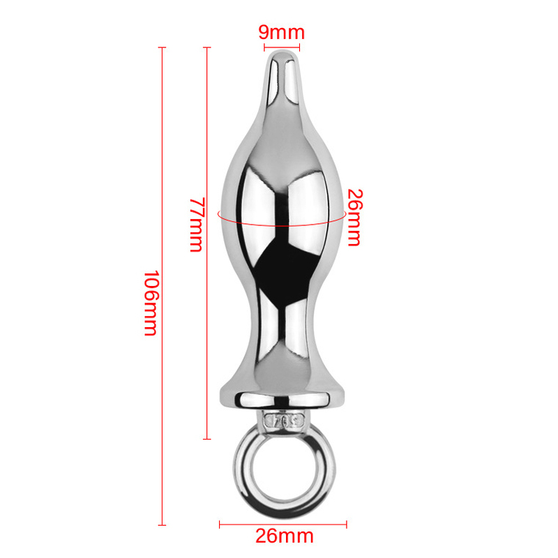 (image for) Aluminium Metal Solid Anal Plug - Silver