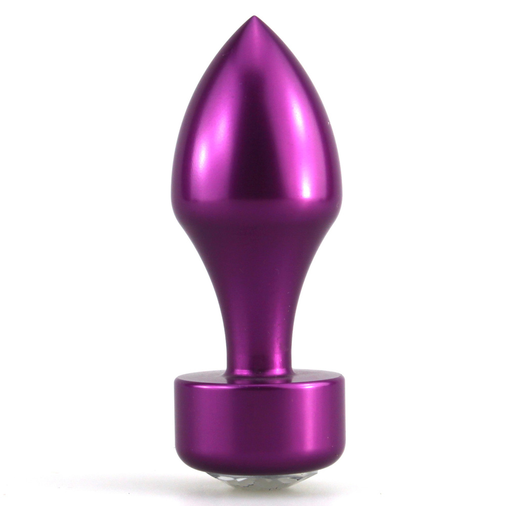 (image for) Aluminium Butt Plug With Diamond - Colorful