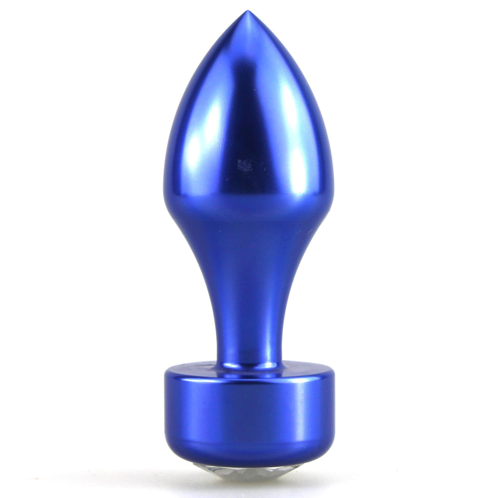 (image for) Aluminium Butt Plug With Diamond - Colorful