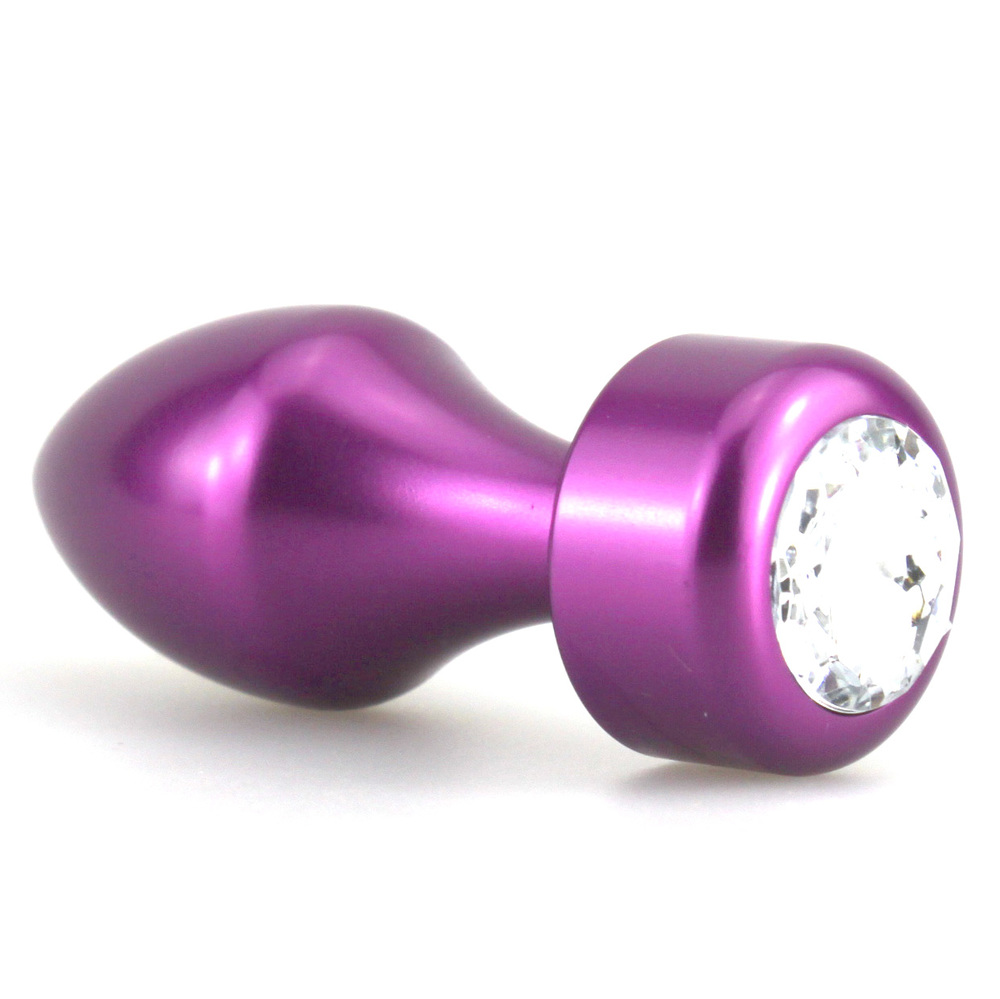 (image for) Aluminium Butt Plug With Diamond - Colorful