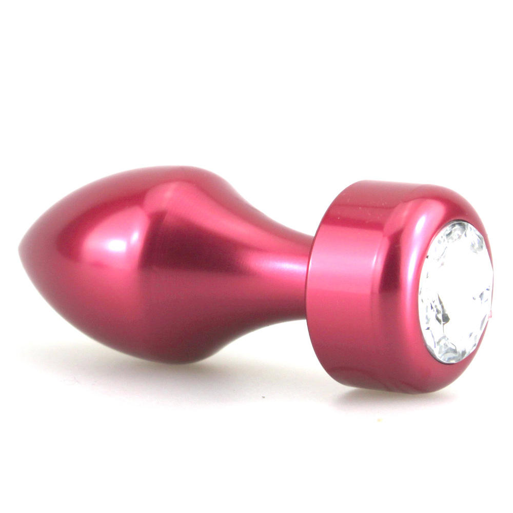 (image for) Aluminium Butt Plug With Diamond - Colorful