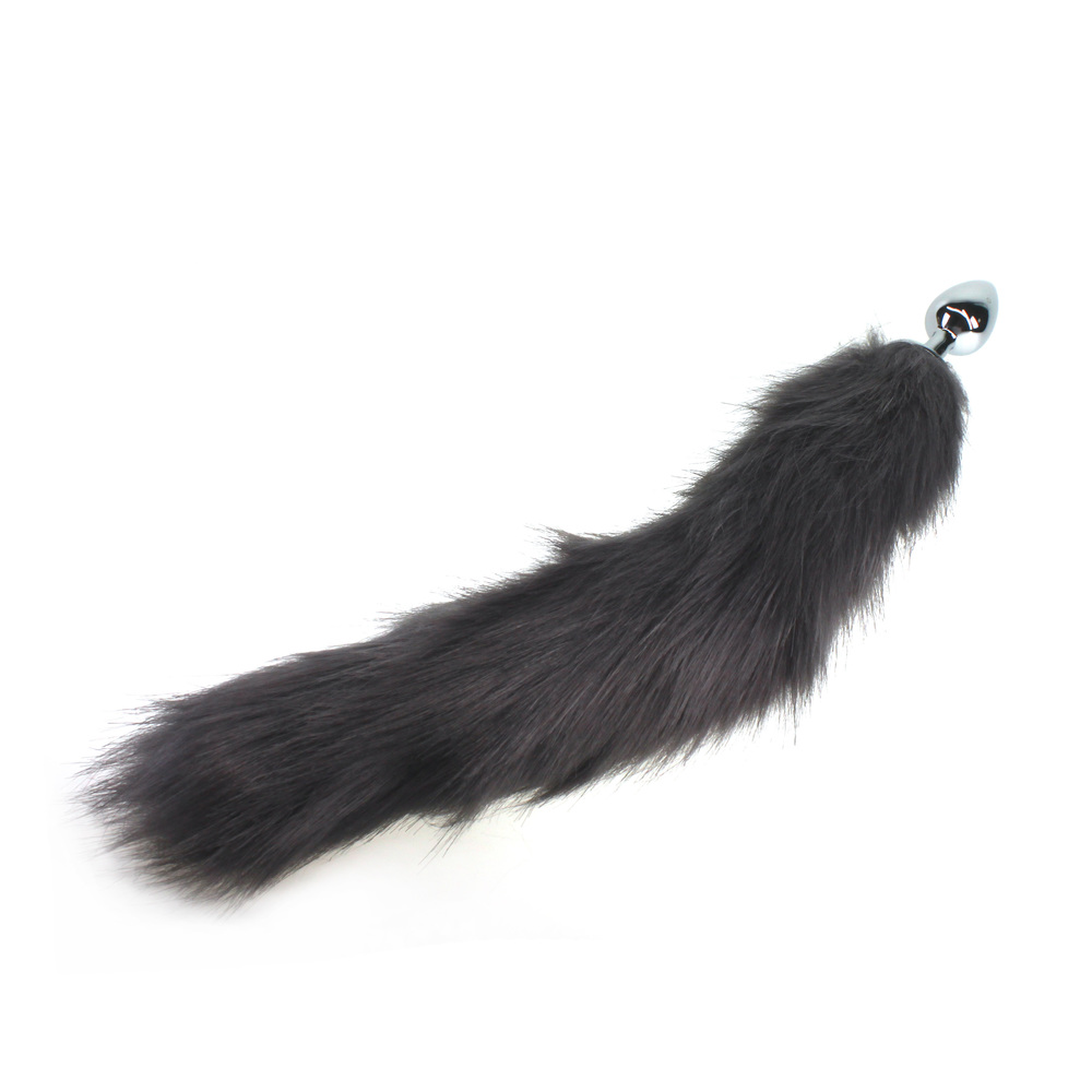(image for) Colorful Fox Tail Stainless steel Butt Plug