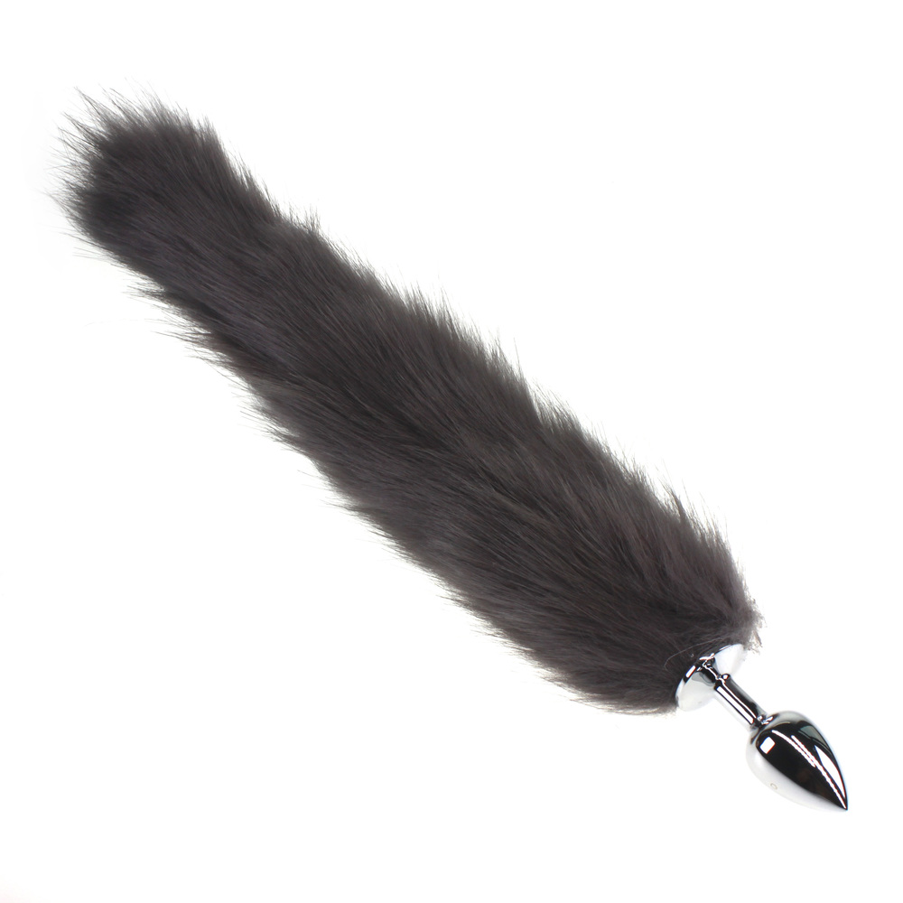 (image for) Colorful Fox Tail Stainless steel Butt Plug