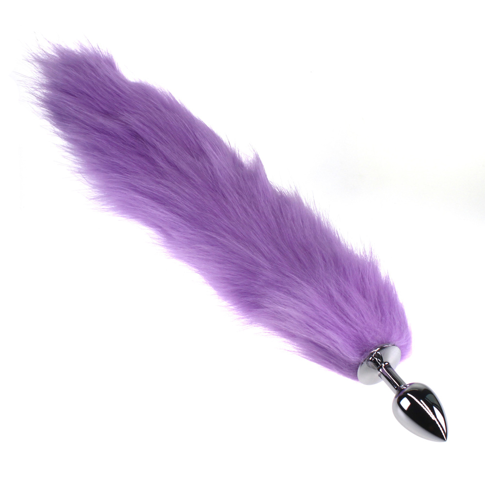 (image for) Colorful Fox Tail Stainless steel Butt Plug