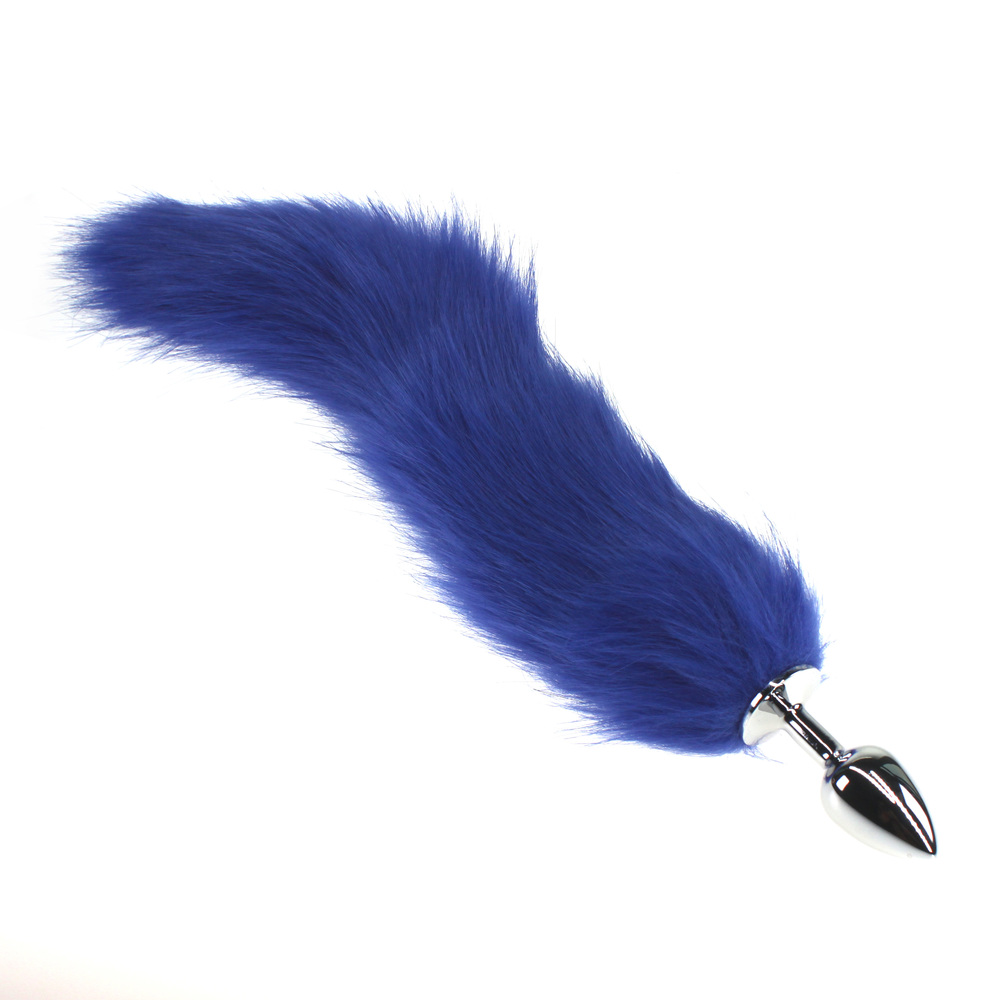 (image for) Colorful Fox Tail Stainless steel Butt Plug