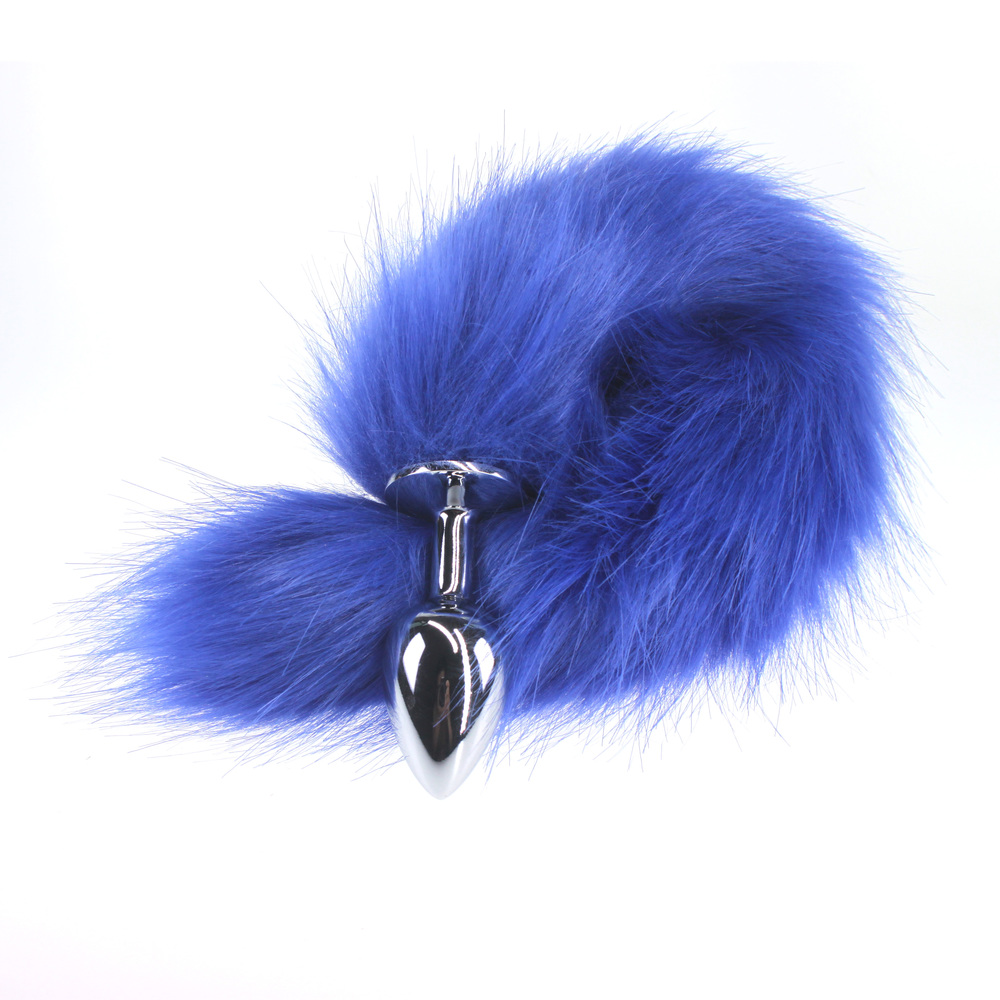 (image for) Colorful Fox Tail Stainless steel Butt Plug