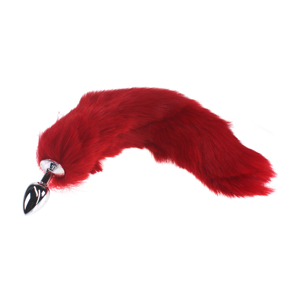 (image for) Colorful Fox Tail Stainless steel Butt Plug