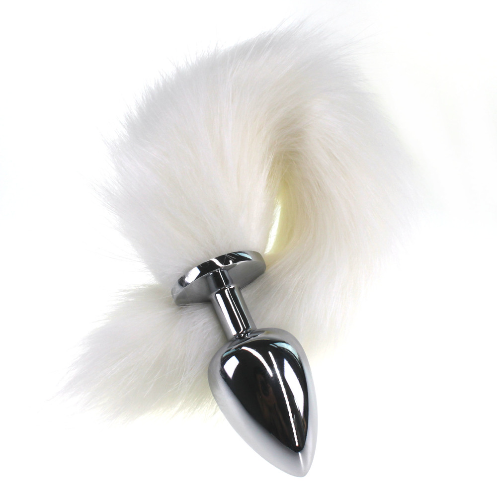 (image for) Colorful Fox Tail Stainless steel Butt Plug