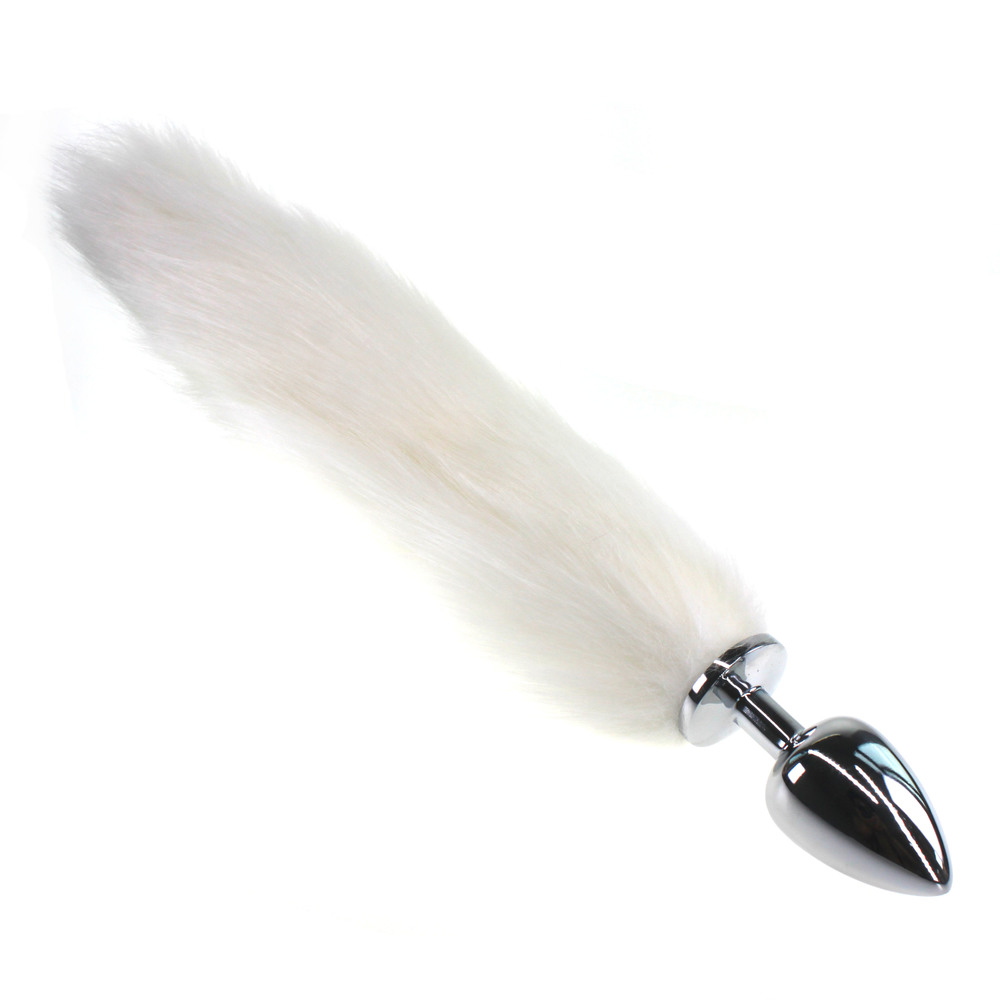 (image for) Colorful Fox Tail Stainless steel Butt Plug